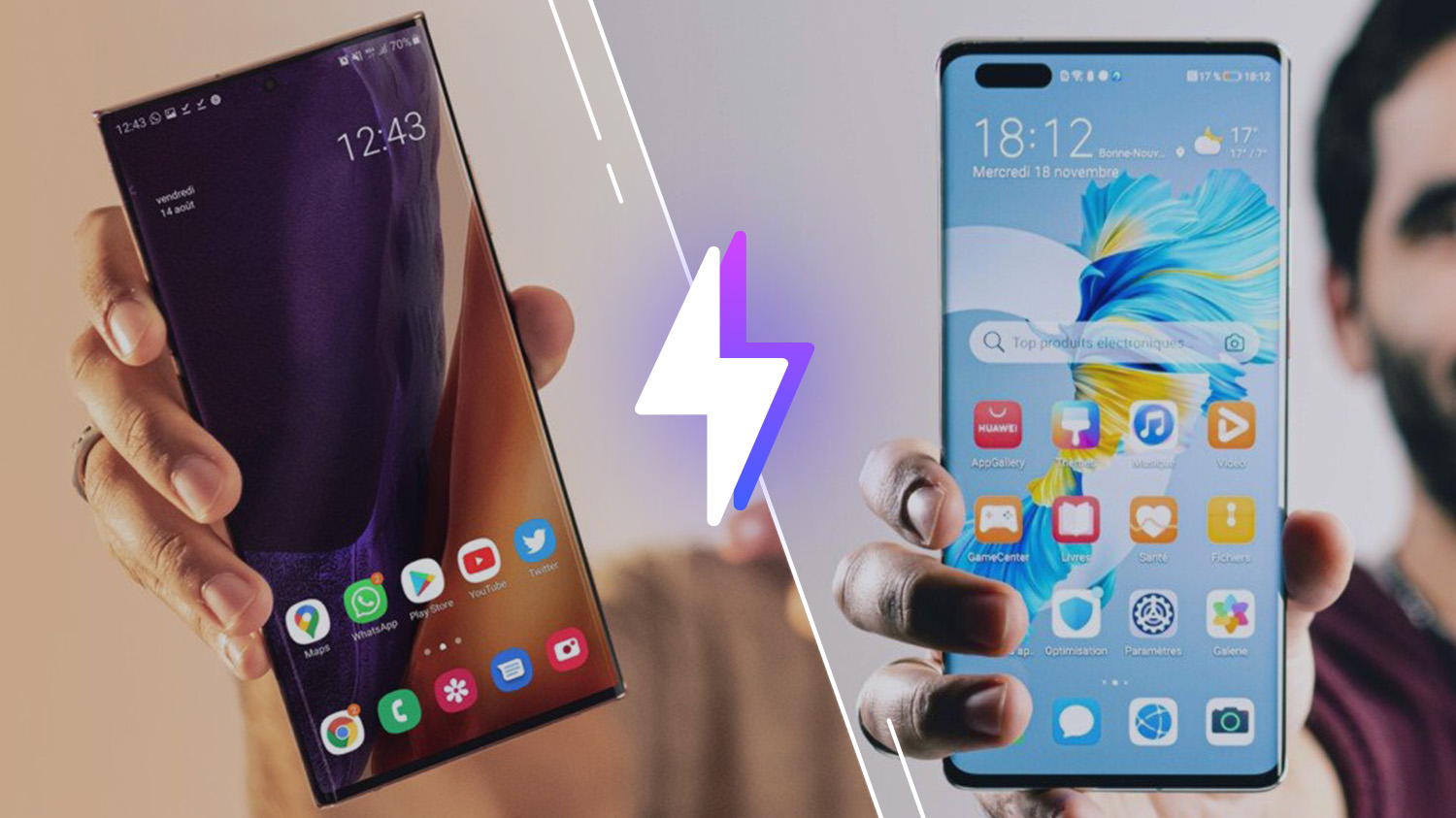 Samsung Galaxy Note 20 Ultra vs Huawei Mate 40 Pro