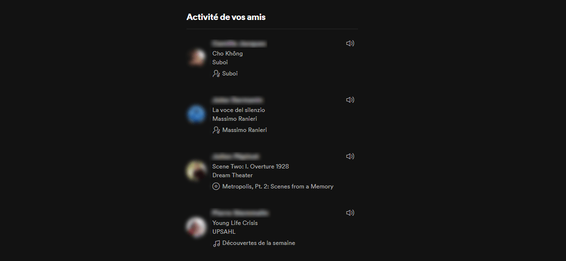 Spotify vous permet de voir ce qu'écoutent vos amis