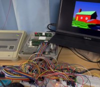 Une Super NES configurée pour supporter le ray tracing // Source : Capture YouTube / Shironeko Labs
