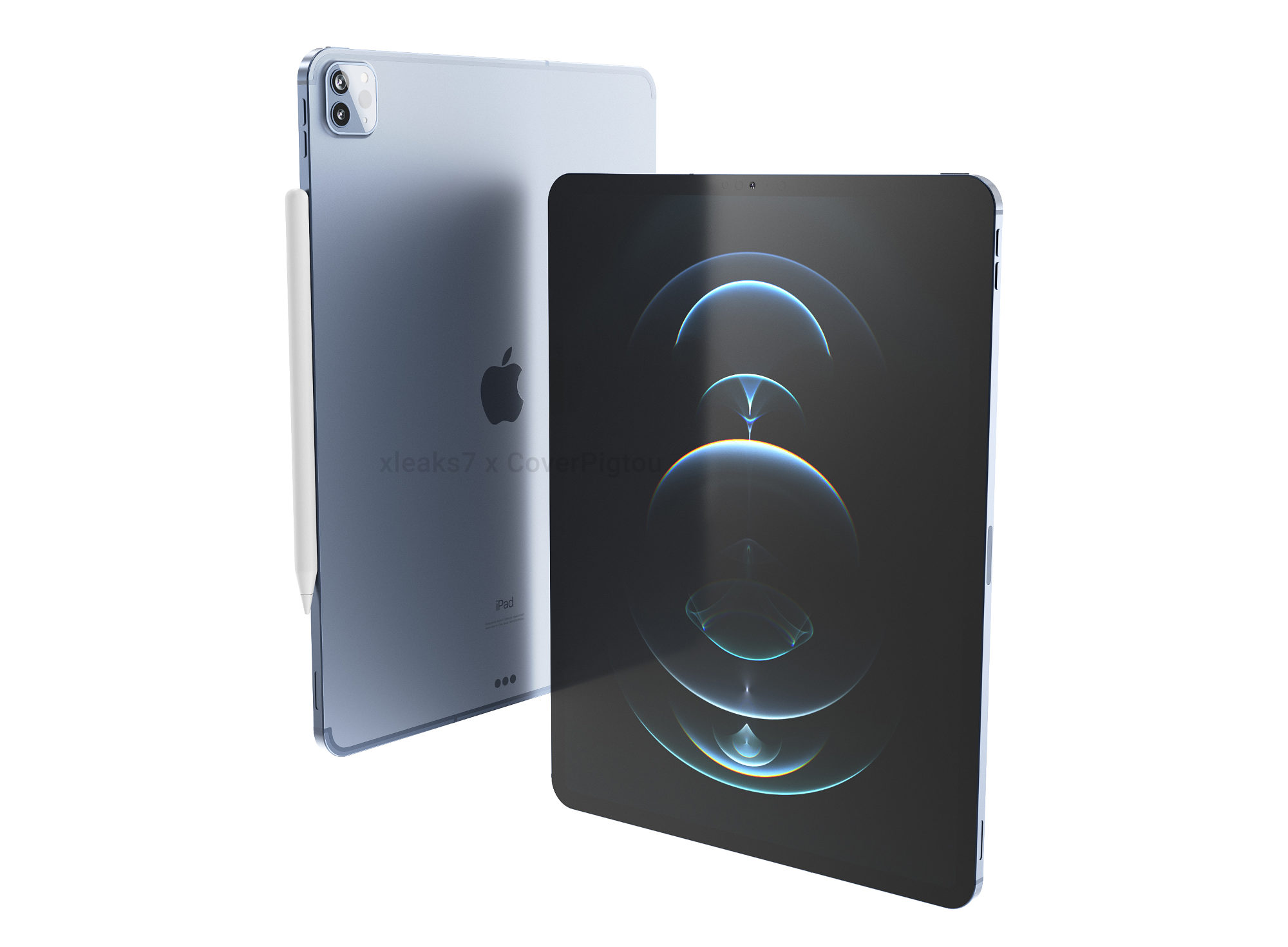 Rendu de l'iPad Pro 12,9 pouces par Pigtou