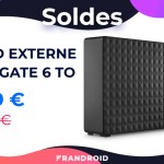 Le disque dur externe Seagate Expansion 6 To est soldé à 109 € sur Amazon