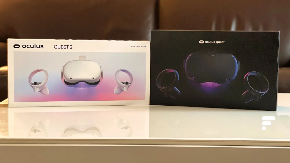 Oculus Quest 1 et Quest 2 emballage