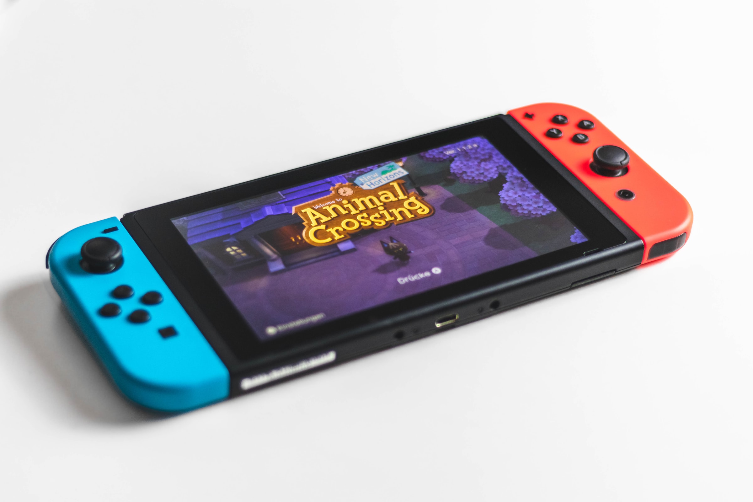 Nintendo Switch avec Animal Crossing