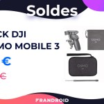 Le pack DJI Osmo Mobile 3 + accessoires revient à 95 € pour les soldes