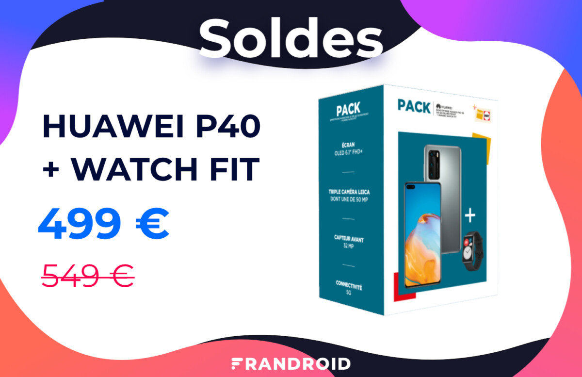 pack huawei p40 + watch fit soldes 2021
