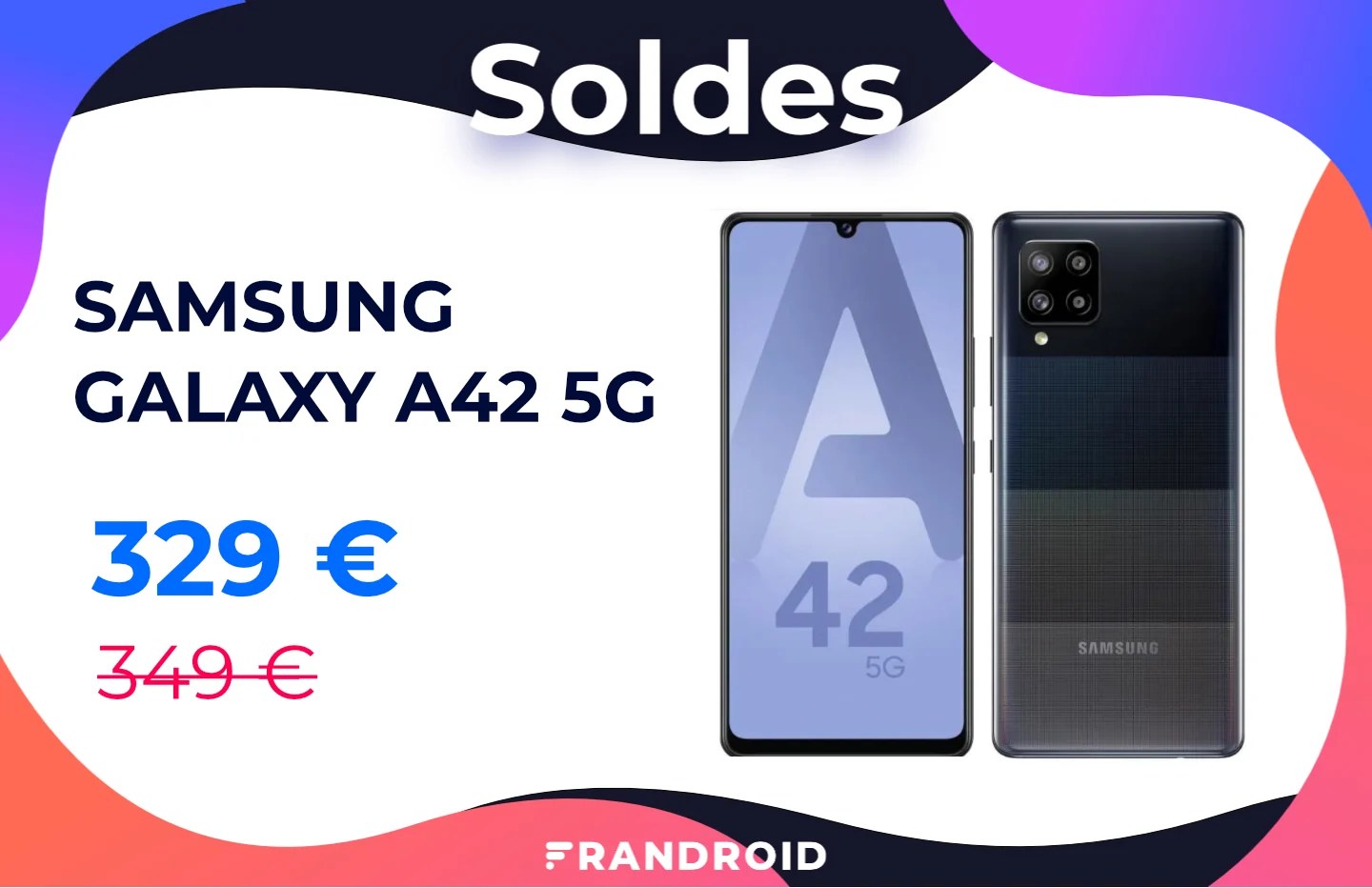 Le récent Samsung Galaxy A42 5G est déjà moins cher grâce à ce code promo spécial soldes