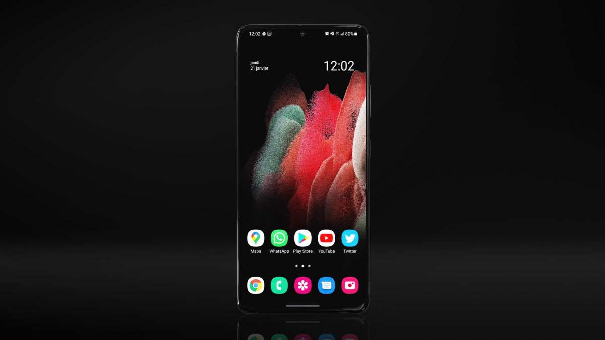 Samsung Galaxy S21 Ultra face avant