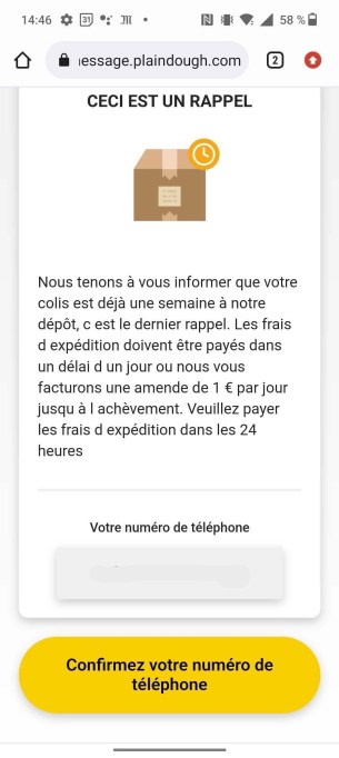 Ici, quelques erreurs de syntaxe comme « l achèvement » peuvent vous mettre la puce à l'oreille.