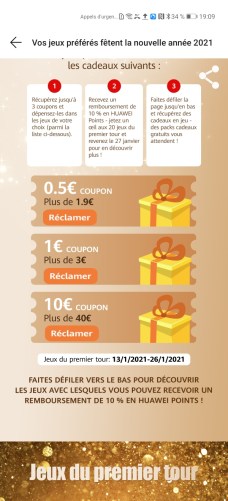 Huawei AppGallery redesign Promotions Recommandé