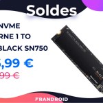 Le SSD NVMe M.2 WD Black de 1 To est soldé à moins de 130 euros