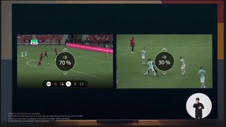 La possibilité de régler le volume de deux sources différentes