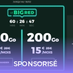 BIG RED : seulement 3 jours pour profiter d’une grosse réduction sur ce forfait 200 Go BIG RED : seulement 3 jours pour profiter d’une grosse réduction sur ce forfait 200 Go