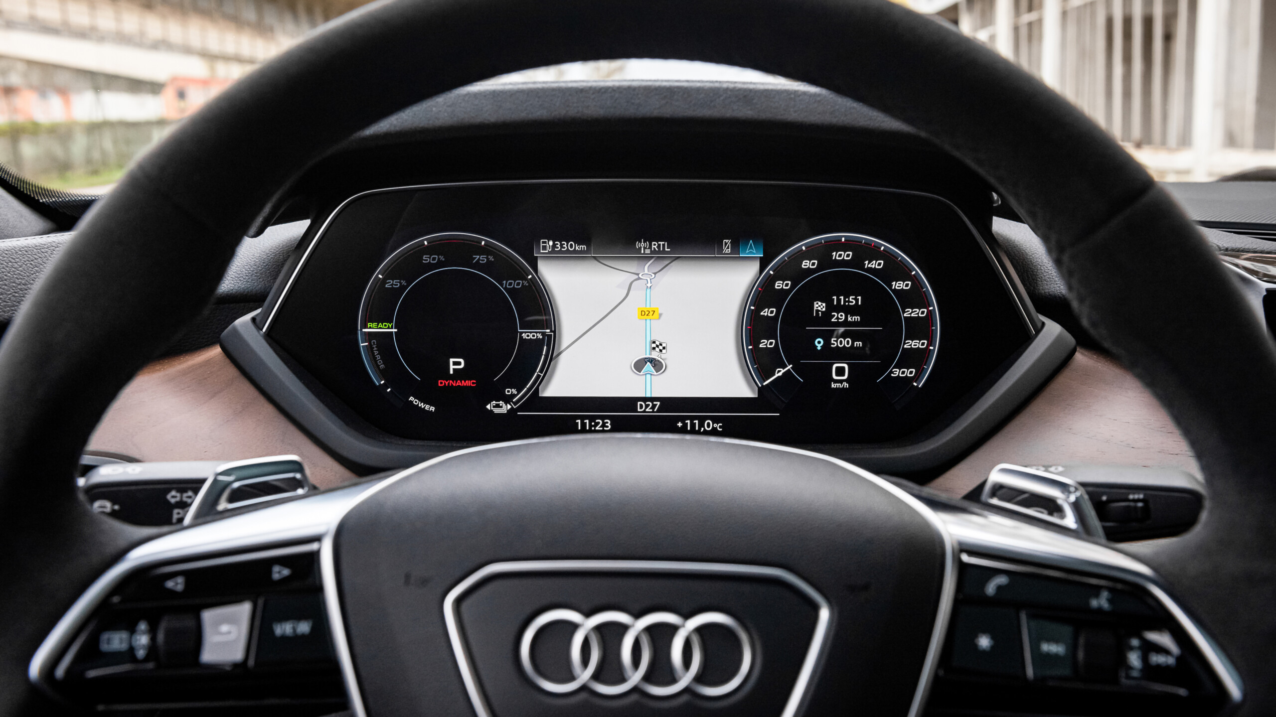 L'intérieur de l'Audi e-tron GT quattro // Source : Marius Hanin pour Frandroid