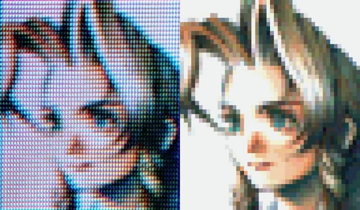 Final Fantasy 7 CRT Vs LCD pixels