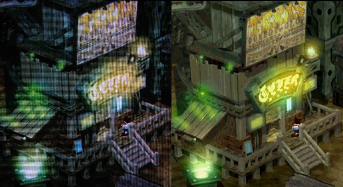 Final Fantasy VII Pixels CRT vs LCD
