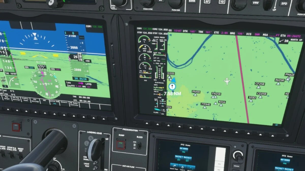 Flight Simulator VR insturments