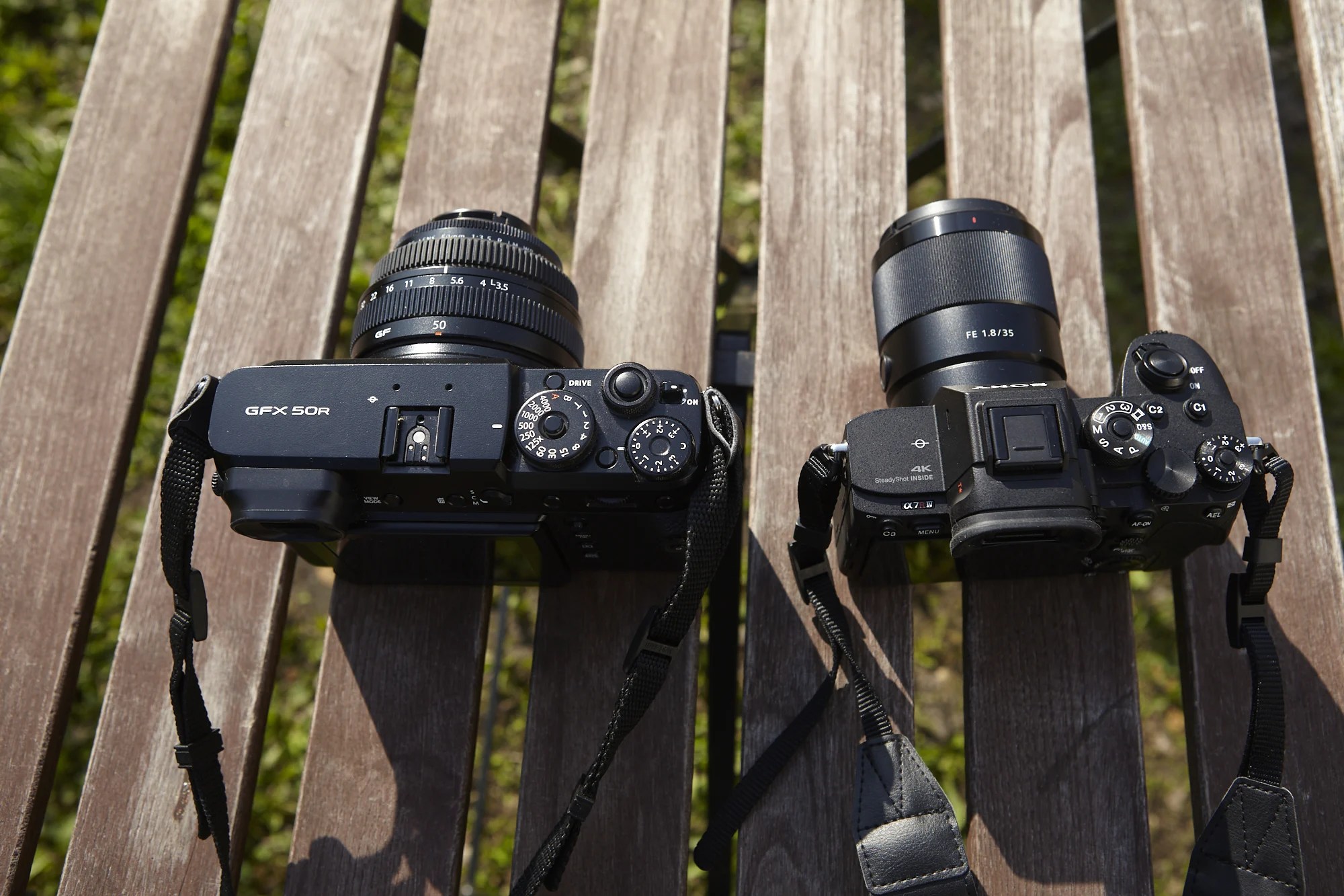 Le Sony A7R IV et le Fujifilm GFX 50r