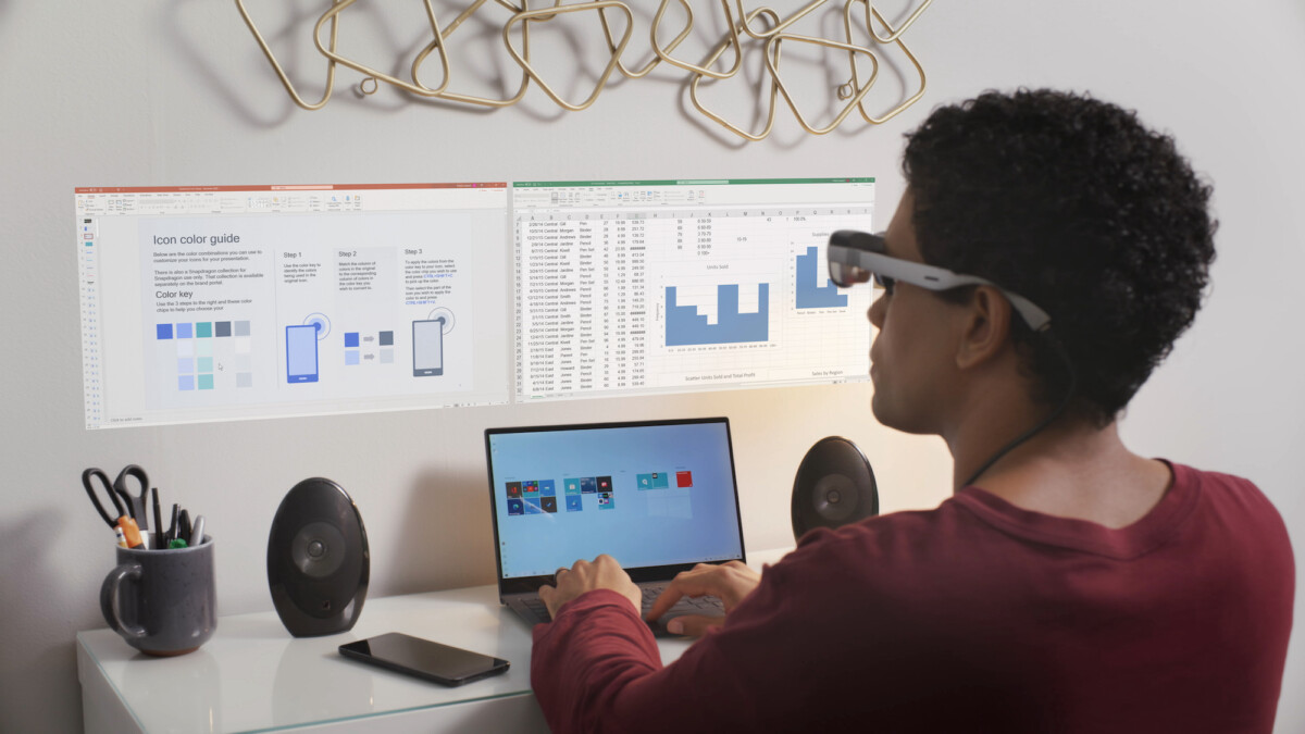 Qualcomm lunettes réalité augmentée Snapdragon XR1 moniteur virtuel