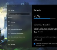 Le menu Batterie de Windows 10 va changer // Source : Frandroid