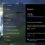 Windows 10 va accueillir un nouveau menu pour la batterie
