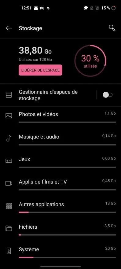 OnePlus Nord N10 - Stockage OxygenOS