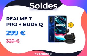 Le pack Realme 7 Pro et écouteurs sans-fil Buds Q tombe sous la barre des 300 euros