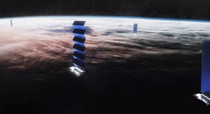Les satellites Starlink dans l'espace