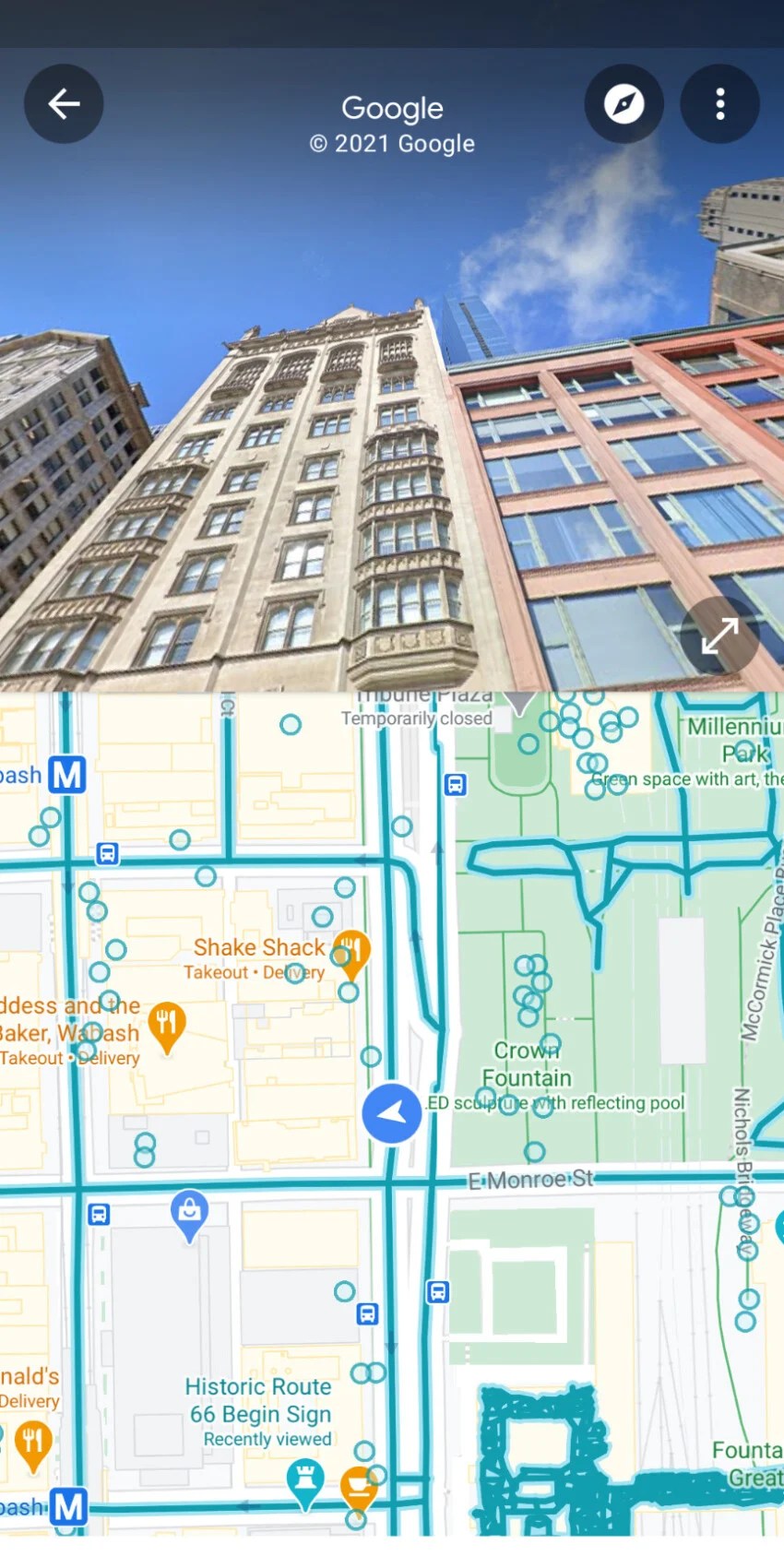 Google Maps Street View amélioré