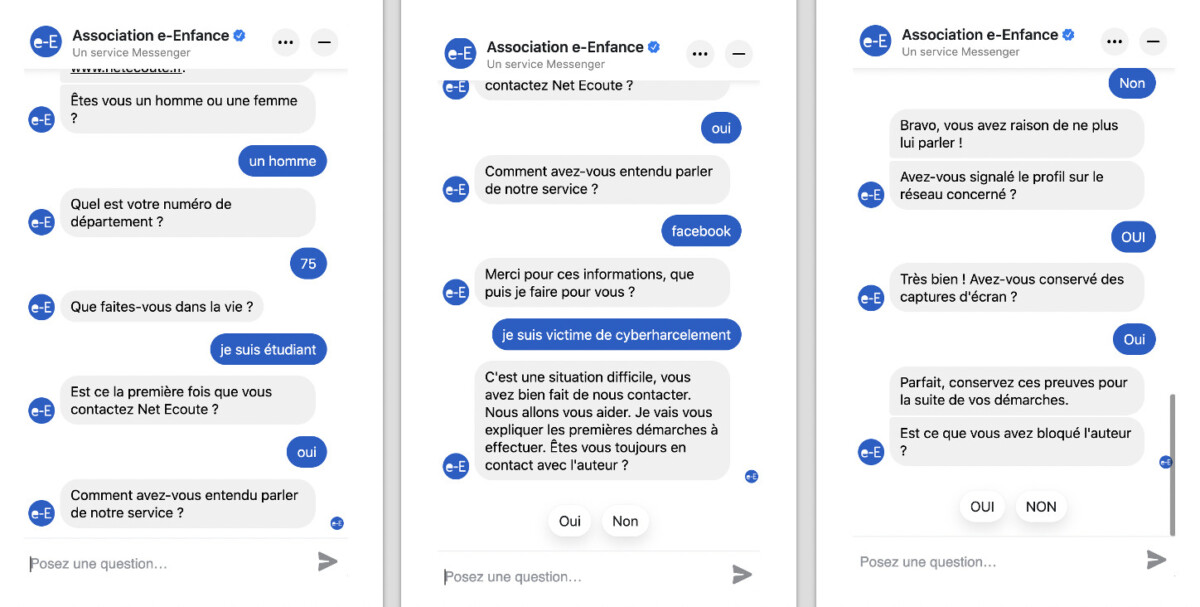 L'association e-Enfance s'associe à Faceboko pour créer un chatbot