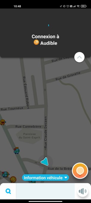 Waze et Audible