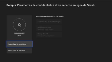 Accédez au contrôle parental d'une xbox 01