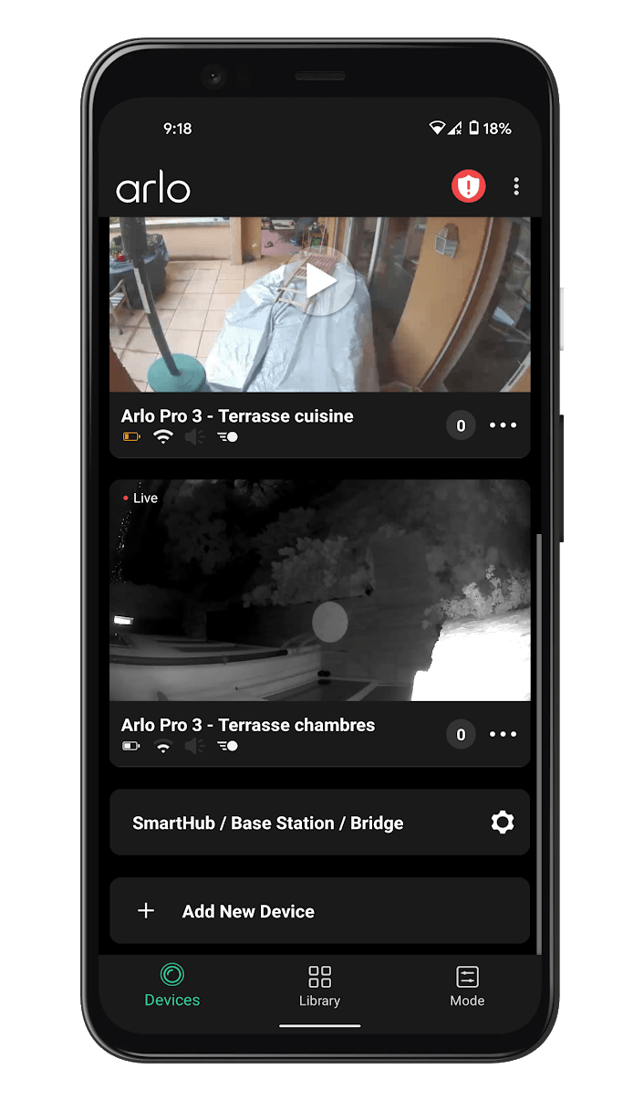 Arlo Essential Wire-Free Video Doorbell - Application Dark Theme (2)