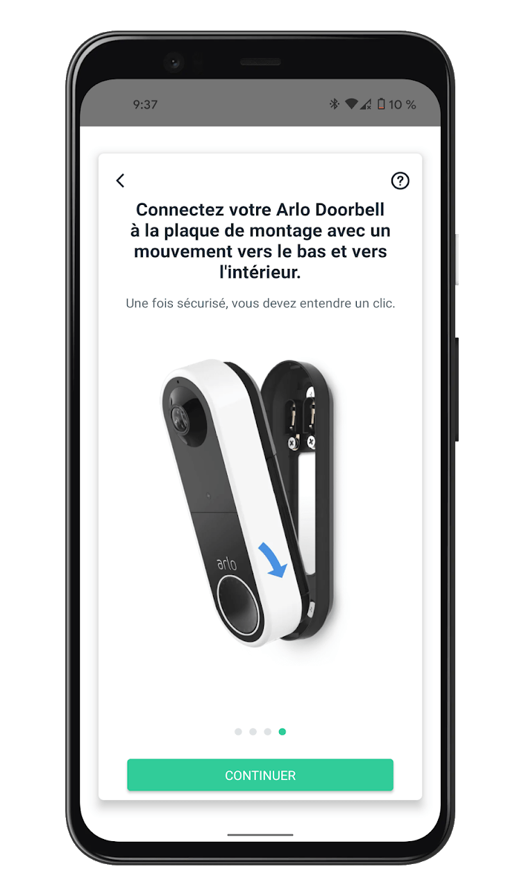 Arlo Essential Wire-Free Video Doorbell - Installation application