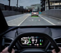 L'affichage tête-haute en réalité augmentée // Source : Audi
