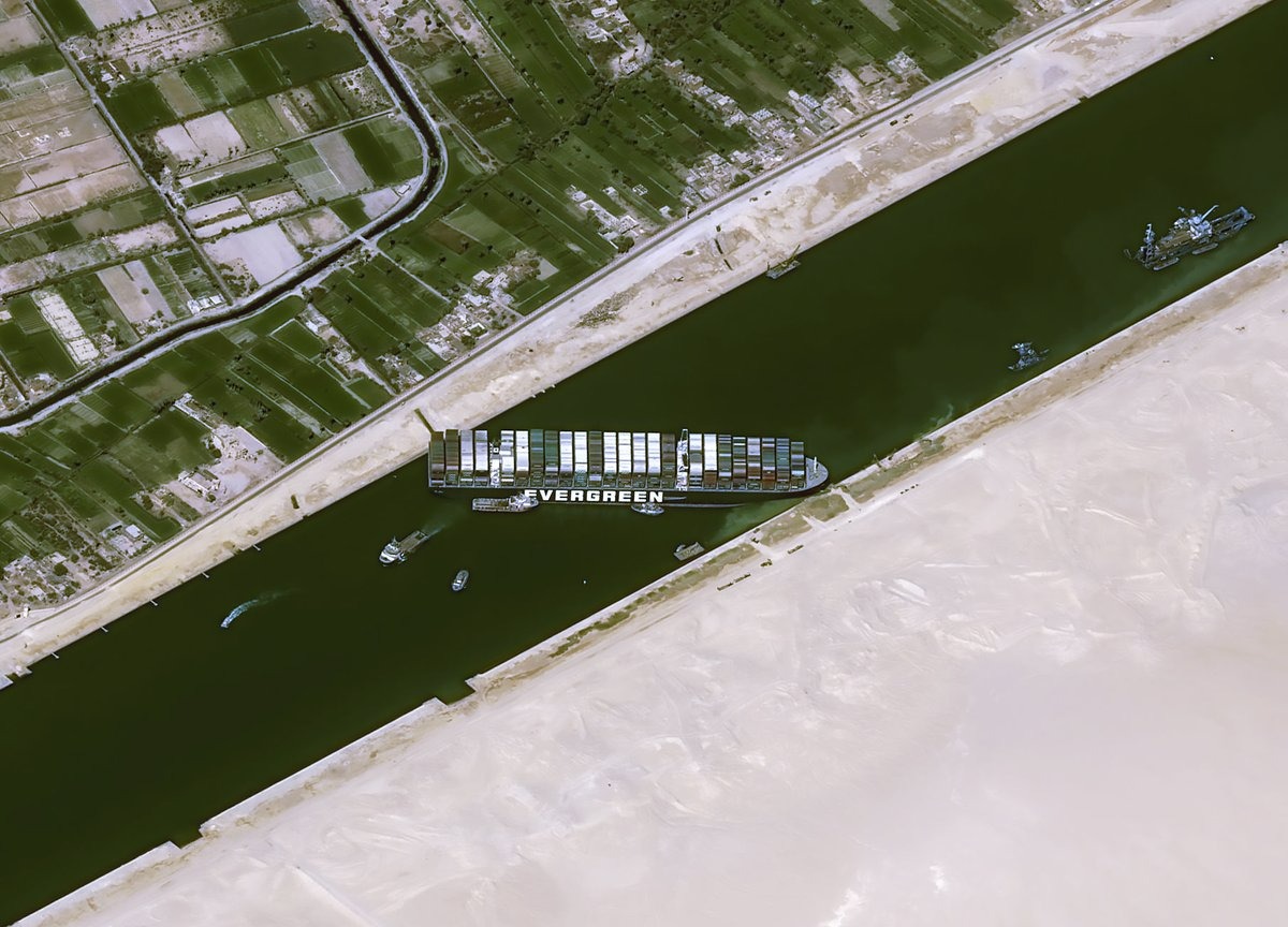 Canal de Suez bloqué