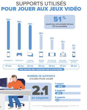 Les supports de jeux vidéo en France // Source : SELL