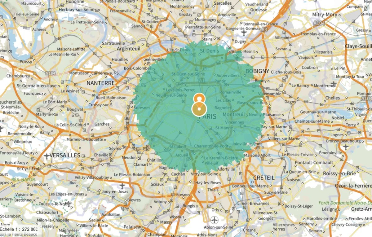 carte limitation 10 km