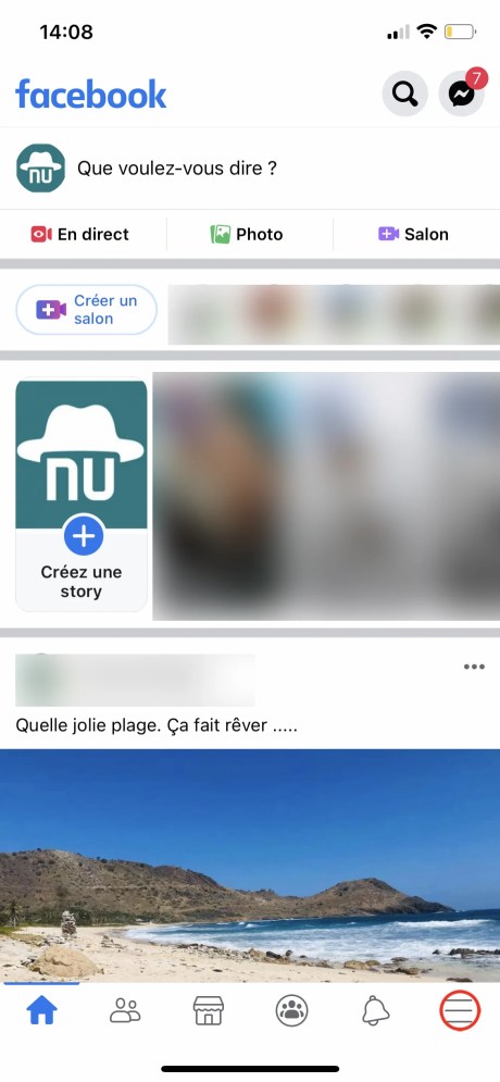 Comment changer son nom sur Facebook de son appli smartphone 01