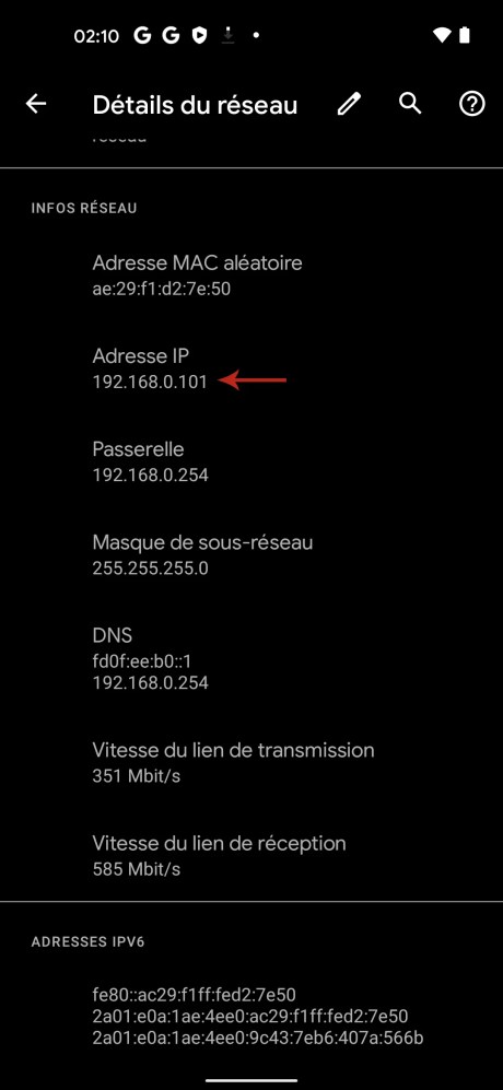 Comment connaitre son adresse IP sur Android 05