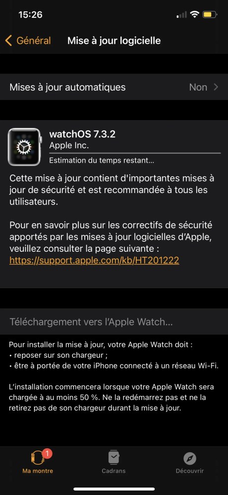 Comment Mettre à Jour son Apple Watch avec l'iPhone 04