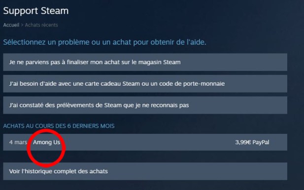 Comment se faire rembourser un jeu Steam 03