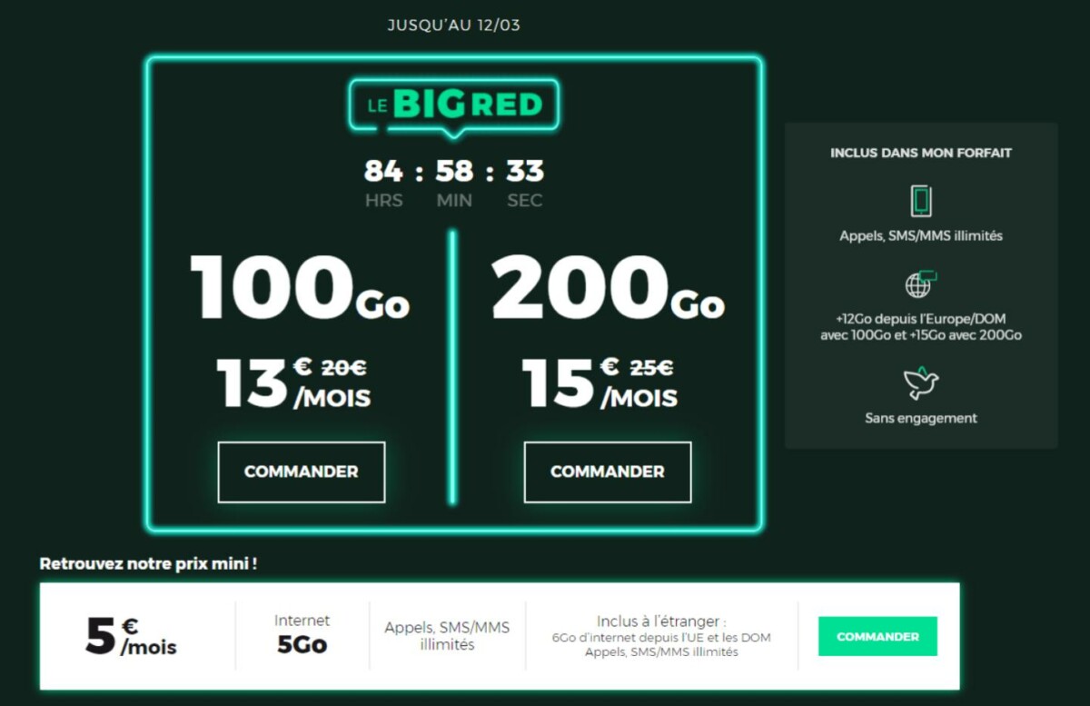 Forfait BIG RED 200 Go