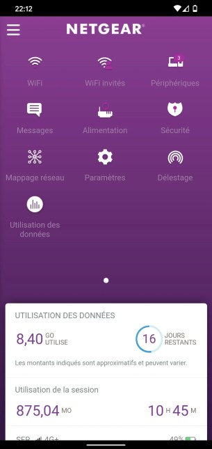 Visiblement conçue avec une solution multiplateforme, l'application Netgear Mobile détonne sur Android comme sur iOS