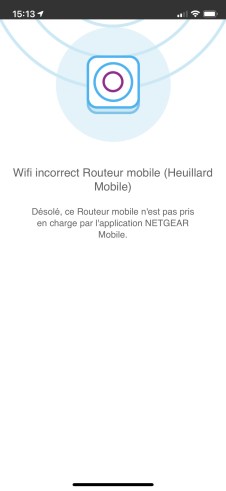 L'application ne trouve pas le routeur auquel l'iPhone est pourtant bien connecté. Un bug signalé depuis plusieurs années, notamment dans les avis négatifs des app stores.