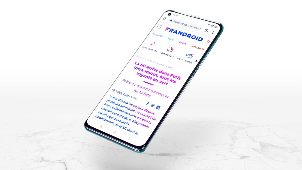 Un article Frandroid lu sur l'Oppo Find X3 Pro