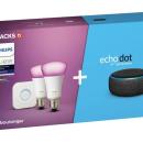 Pack maison connectée : Echo Dot + ampoules Philips Hue à seulement 85 €