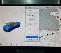Exemple de planification Nantes - Porto sur Tesla Model 3 : perfectible // Source : Bob Jouy pour Frandroid