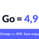Ce forfait mobile propose 10 Go de data pour moins de 5 euros sur les réseaux Orange ou SFR