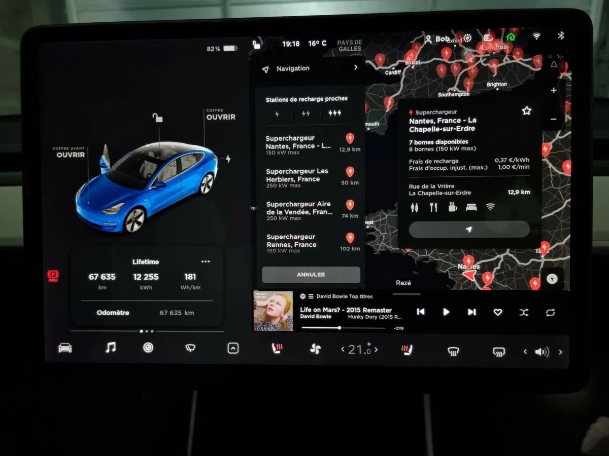 Tarif Superchargeur Tesla