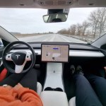 Tesla Model 3 en Navigation Autopilot // Source : Bob Jouy pour Frandroid